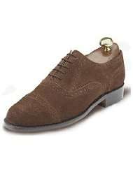 Samuel Windsor Classic Collection Suede Brogue Brown