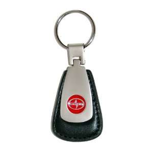  Toyota Scion Key Chain Fob   Black Leather with Red Logo 