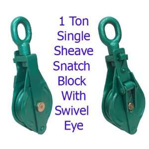  1 Ton Single Sheave Snatch Block With Swivel Eye