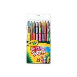  Twistables Fun Effects Crayons 24/Pkg Neon, Metall 