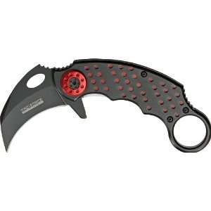  Tac Force Karambit Assisted Opening Folding Knife   Red 