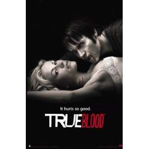  Wood Framed Hbo Tv Series Poster   True Blood Season 2 