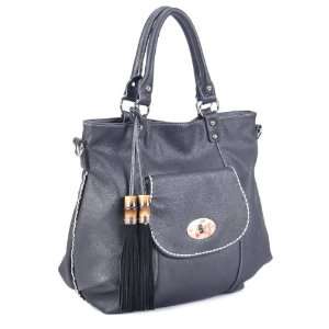  MSQ01701BK Black Deyce Stitch Stylish Women Handbag 