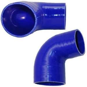  Silicone Reducer, 90° bend   3.25 to 2.5   Blue 
