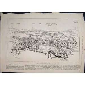  1885 War Soudan Battle Abou Klea Advancing Attack Print 