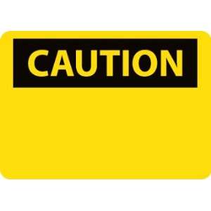 Caution, (Header Only), 14X20, Adhesive Vinyl  Industrial 