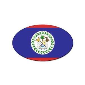  Belize Flag Oval Magnet