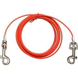   Small 12 DayGlo Tie Out Cable, ColorRed Pet 