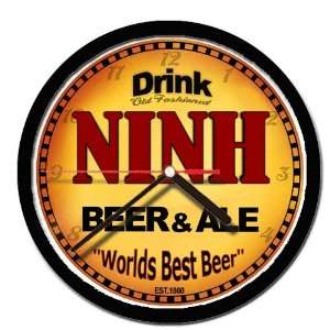  NINH beer and ale cerveza wall clock 