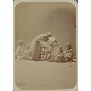  Pastimes,Central Asians,boys wrestling, c1865