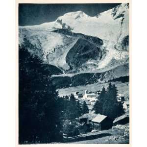   Switzerland Saas Fee Saastel   Original Photogravure