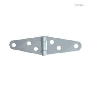  2 Light Strap Hinges   2 Pack With Screws   Zinc Plated 