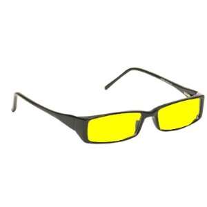 Night Driving Glasses with Canary Yellow Polycarbonate Double Sided 