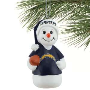  San Diego Chargers Resin Snowman Ornament Sports 