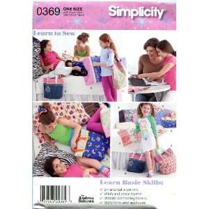  Simplicity Sewing Pattern 0369 Pillowcase, Tote and Hair 