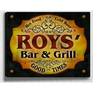  Royss Bar & Grill 14 x 11 Collectible Stretched 