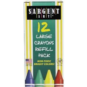  Sargent Art 22 0702 12 Count Box Large Crayon Refill 