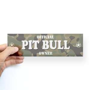  PIT BULL Pets Bumper Sticker by  
