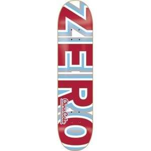 Zero Chris Cole Bold Burgandy / Phillies Skateboard Deck   8.37 x 32 