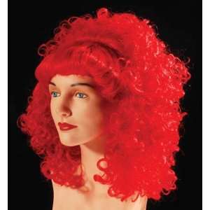  Curly Wig w/Bangs Red 