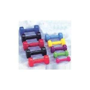  Colored VinylCoated Dumbbells 10 lb