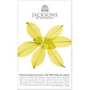 Jacksons Green Tea with Lemon (20 Individually Wrapped Tea Bags 