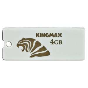  KINGMAX Super Stick mini 4GB USB 2.0 Flash Drive (White 