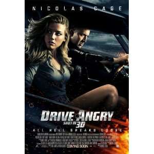 Drive Angry Movie Poster Double Sided Original 27x40 