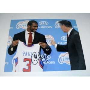  Chris Paul Hand Signed Autographed Los Angeles Clippers 