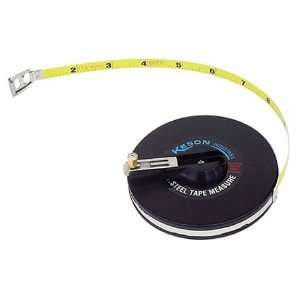   100 Closed Metal House Steel Tape, Measures in Feet, Inches, and 10ths