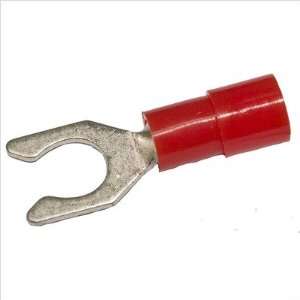 Nylon Insulated Locking Spade Terminals in Red with 22   16 Wire 8 