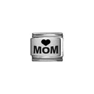  Heart Mom Laser Italian Charm Jewelry