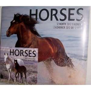  HORSES 12 Month Calendar 2012 with Mini Planner Office 