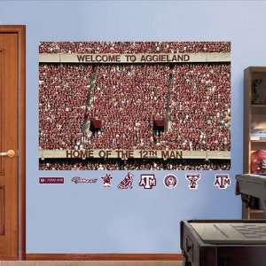  Texas A&M  12th Man Mural Fathead NIB 