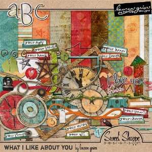  Digital Scrapbooking Kit What I Like About You by Lauren 