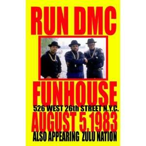  Music Run DMC 1983 Concert Poster New York City Sports 