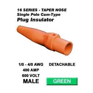 Leviton 16SDM 14G Male Plug, Detachable, 1/0 4/0 AWG, 400A, Taper Nose 