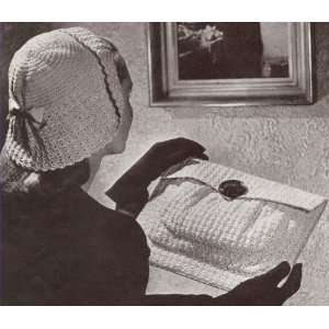  Vintage Crochet PATTERN to make   1940s Dutch Draped Hat 