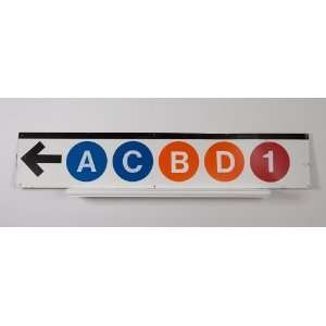  Authentic New York City MTA Subway Sign   ACBD1 