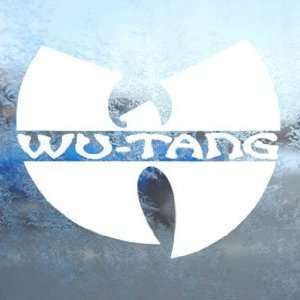  Wu Tang Clan White Decal Rap Rock Band Laptop Window White 