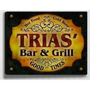  Triass Bar & Grill 14 x 11 Collectible Stretched 