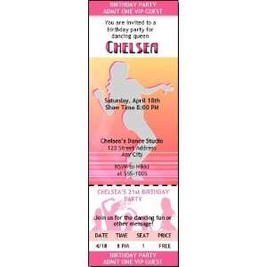 Dancing Queen Birthday Party Ticket Invitation Everything 