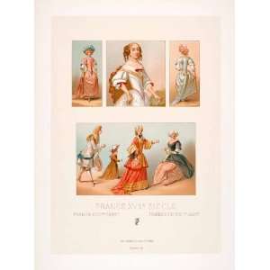   18th Century Louise Adelaide Ball Dress   Original Chromolithograph