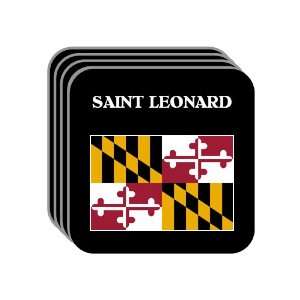  US State Flag   SAINT LEONARD, Maryland (MD) Set of 4 Mini 