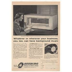 1955 Seeburg Select O Matic Library Unit Music Print Ad (Music 