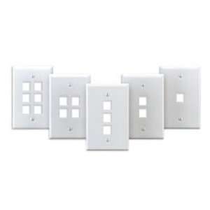  LEVITON 41091 1AN WallPlate 1 Port S/G mid Almond