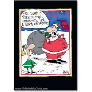  Funny Merry Christmas Card Man Purse Humor Greeting Gary 