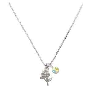   AB Swarovski Crystal Charm Necklace with AB Swarovski Crys Jewelry