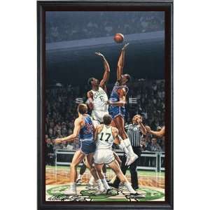   Celtics/Philadelphia 76ers   Jumpball   Oversized   Framed Giclee