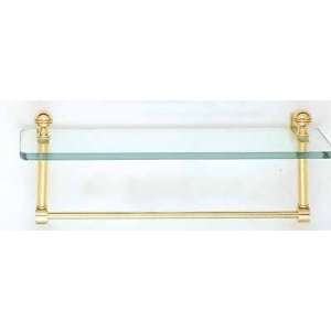  Allied Brass Foxtrot 16 Glass Shelf with Towel Bar